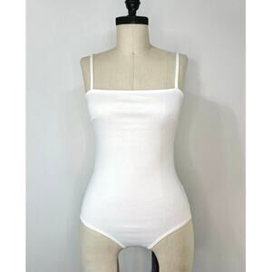 Free People Intimately Cream Tank Bodysuit XS